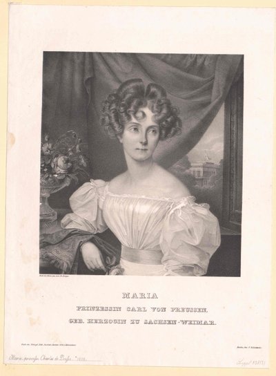 Princesse de Saxe-Weimar Eisenach Maria - Artist Unknown