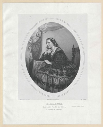 Princesse de Schwarzburg-Rudolstadt Elisabeth - Artist Unknown