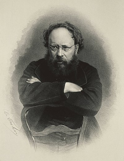 Proudhon, Pierre-Joseph (1809-1865). Théoricien socialiste et économiste français - Artist Unknown