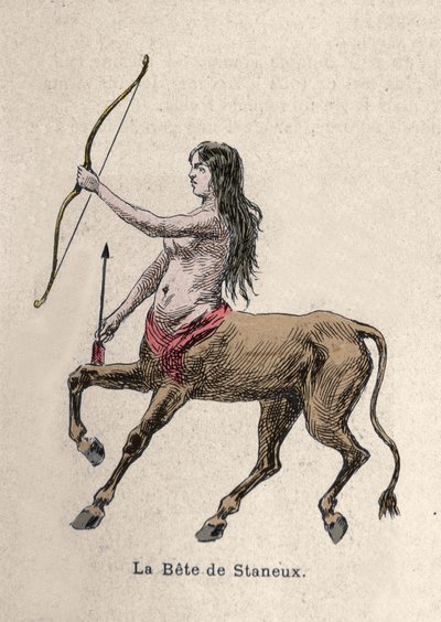 Représentation de la Bête de Staneux Illustration - Artist Unknown