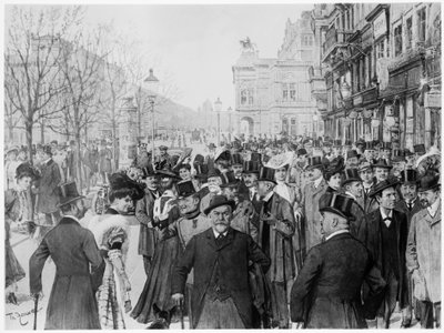 Parade sur le périphérique à Vienne. impression basée sur une peinture à l