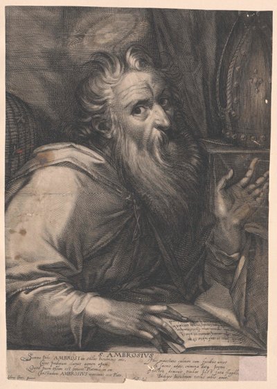 Saint Ambroise de Milan - Artist Unknown