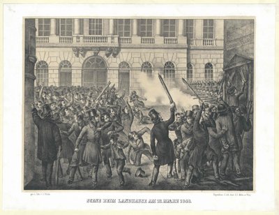 Scène à la maison de campagne le 13 mars 1848 - Artist Unknown