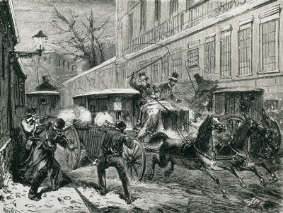 Espagne (1870). Assassinat du général Prim (Madrid, 27 décembre) - Artist Unknown