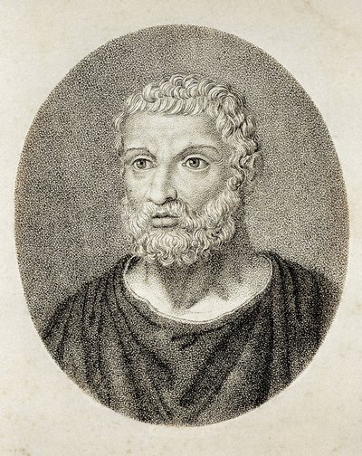 THALES de Milet (6e siècle av. J.-C.). Portrait de Thales de Milet - Artist Unknown