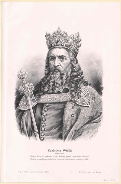 Le grand roi de Pologne Casimir III - Artist Unknown