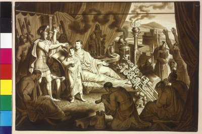 La femme mourante empereur Marc Aurèle conseille Pertinax son fils Commode - Artist Unknown