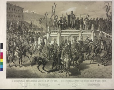 Le serment en cas de peste le 8 juin 1867 - Artist Unknown