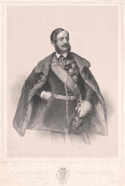 Valentine comte baron de Galantha Esterhazy - Artist Unknown