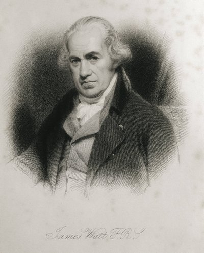 WATT, James (1736-1819). Portrait de James Watt. Gravure - Artist Unknown