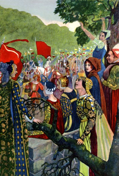 Tout est bien qui finit bien, pièce de William Shakespeare, c.1880 (gravure) - Artus Scheiner