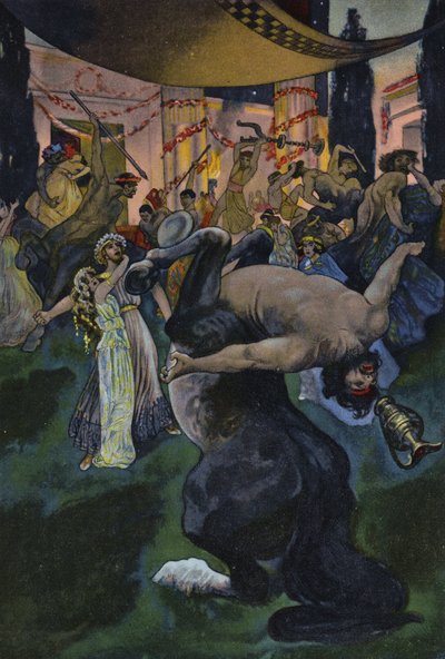 Satyres perturbant le festin de mariage d