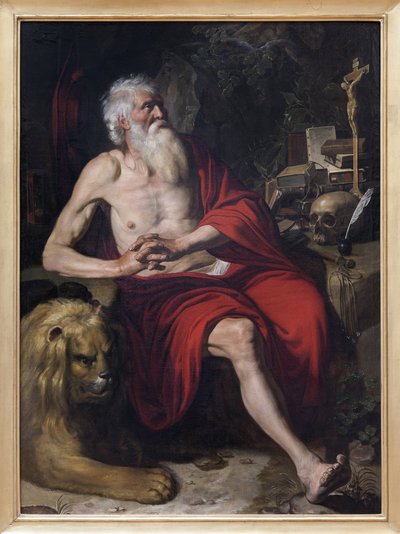 Saint Jérôme méditant - Artus Wolfaerts or Wolffort