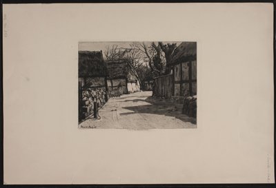 Une rue de village - Arvid Aae