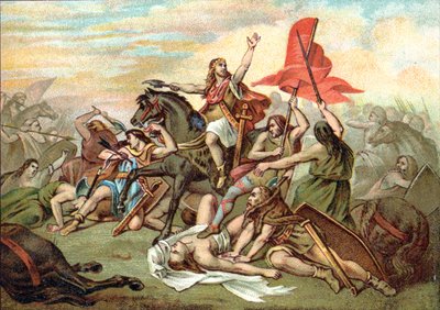 Bataille de Tolbiac (conversion de Clovis) - Ary (after) Scheffer