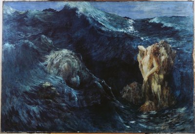 Charybde et Scylla, en 1894 (huile sur toile) - Ary Ernest Renan