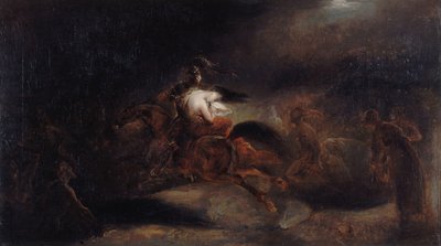 Lenore. Les morts voyagent vite, vers 1830 - Ary Scheffer