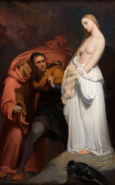 Marguerite tenant son enfant mort, vers 1846. - Ary Scheffer