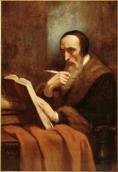 Portrait de Jean Calvin 1509-1564, 1858 - Ary Scheffer