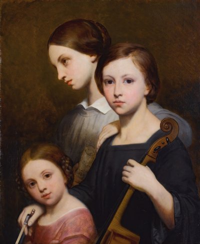 Portrait de René, Cécile et Louise Franchomme - Ary Scheffer