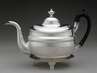 Théière et couvercle avec support, vers 1798-1812 - Asa Whitney