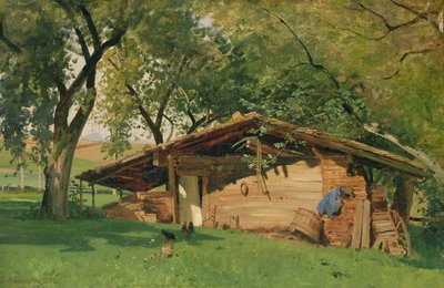 Une cabane à Chiemsee, 1872 - Ascan Lutteroth