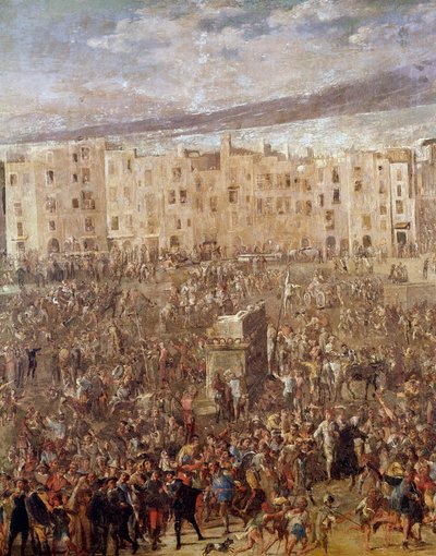 Place du Marché à Naples à l