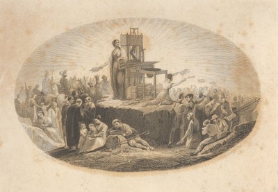 Certificat de la Société Biblique, 19ème siècle - Asher Brown Durand