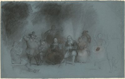 Étude pour "Danse sur la batterie en présence de Peter Stuyvesant" - Asher Brown Durand