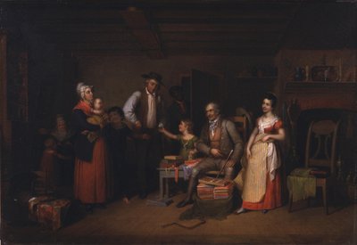 Le colporteur exposant ses marchandises - Asher Brown Durand