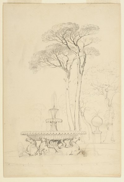 Vue de la fontaine de l