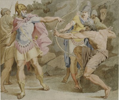 Philoctète visant l