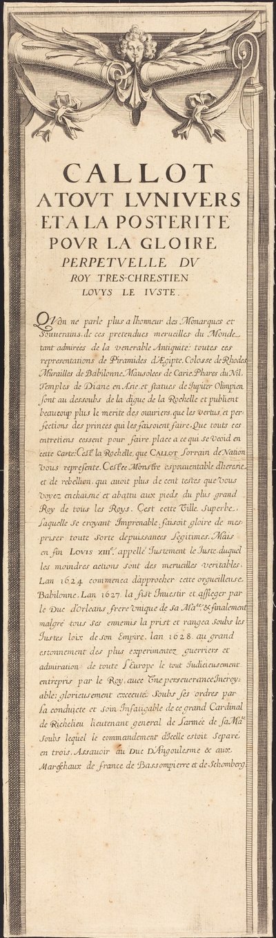 Le Siège de La Rochelle [plaque 4 de 16; ensemble comprend 1952.8.97-112] - Assistant of Jacques Callot