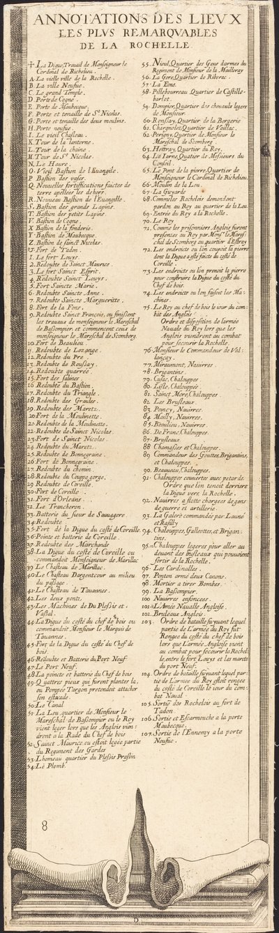 Le siège de La Rochelle [plaque 9 de 16; ensemble comprend 1952.8.97-112] - Assistant of Jacques Callot