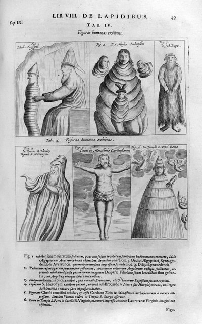 Figures humaines, 1678 - Athanasius Kircher