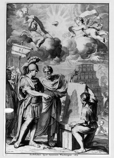 La Tour de Babel - dans « Turris Babel » par Athanasi Kircheri, Amsterdam - Athanasius Kircher