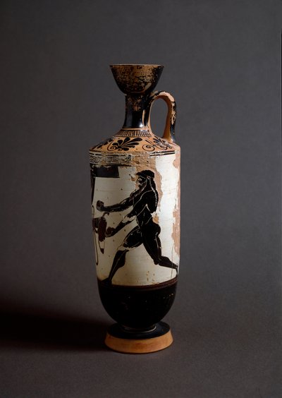 Art grec : Héraclès et Atlas (détail) Lekythos blanc réalisé par le peintre d