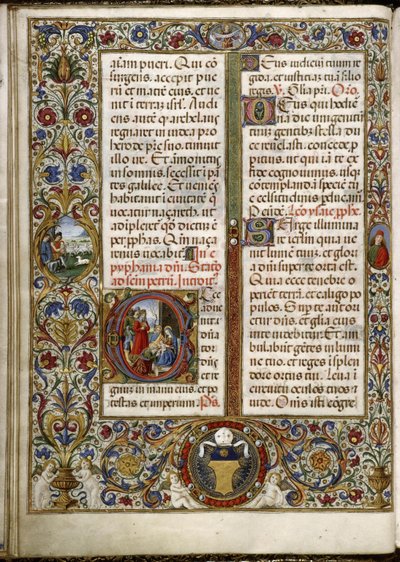 Missel de Thomas James : page une lettrine : l
