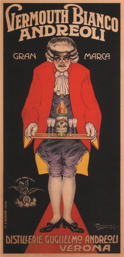 Vermouth Bianco Andreoli, 1919 - Attilio Bresciani