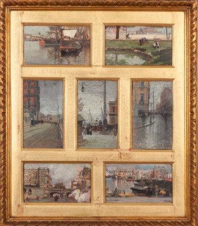Sept vues de Naples - Attilio Pratella