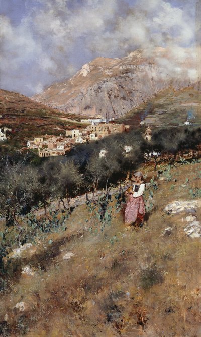Vue de Capri - Attillo Pratella
