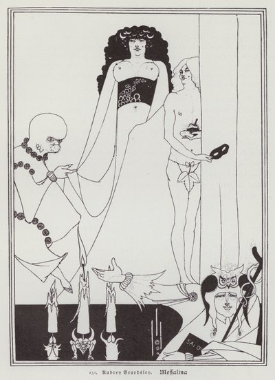 Messaline (lithographie) - Aubrey (after) Beardsley