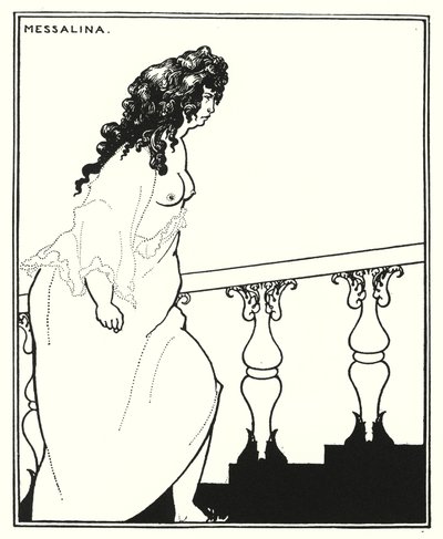 Messaline revenant du bain (gravure) - Aubrey (after) Beardsley