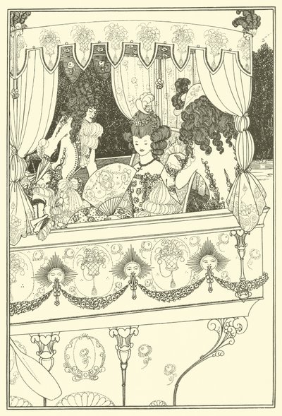 La barge (lithographie) - Aubrey (after) Beardsley