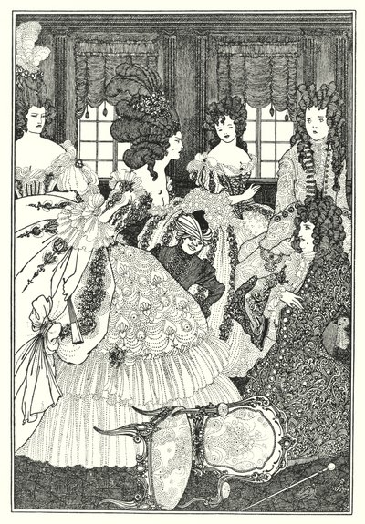 La bataille des Beaux et des Belles (gravure) - Aubrey (after) Beardsley