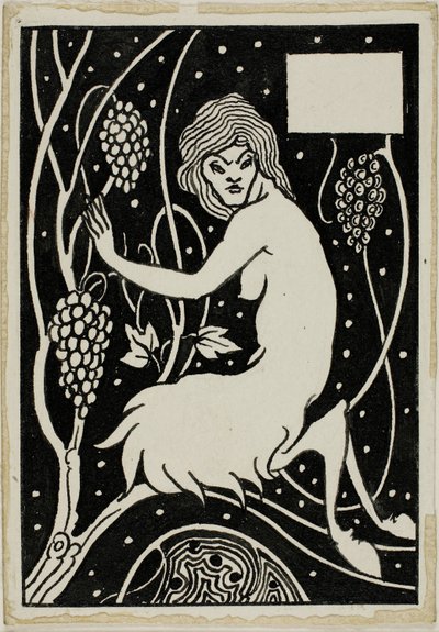 Étude décorative : Satyre - Aubrey Beardsley