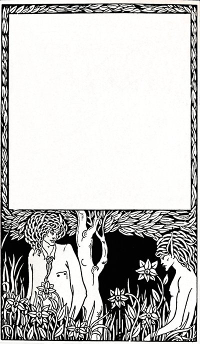Conception pour la page de titre de Pagan Papers, 1893, 1914 - Aubrey Beardsley