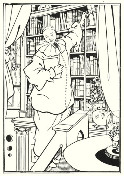 Conception pour la couverture de "Pierrot" - Aubrey Beardsley
