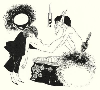 Conception pour une queue de pièce - Aubrey Beardsley