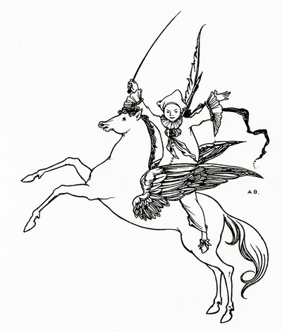 Puck sur Pégase, 1894 - Aubrey Beardsley